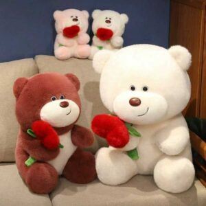 Oso de rosas de 25 cm