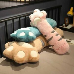Cojín con forma de pata de gato de 90 cm