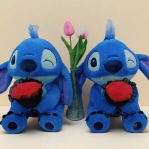 Stitch con rosa 30cm