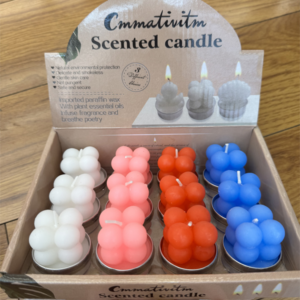Velas aromaticas cubo de