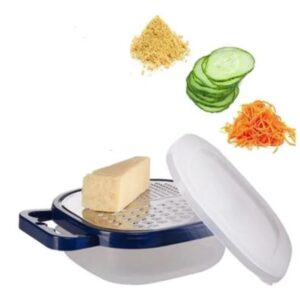 RALLADOR CON RECIPIENTE DE ACERO INOXIDABLE 3 EN 1 MULTIRALLADOR