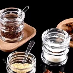 AZUCARERA ESPECIERO CON CUCHARA ACRILICO 8 CM DE COCINA