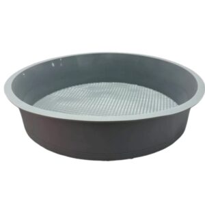 MOLDE TORTA REDONDA 27 X 6 CM SILICONA PESADA GRIS
