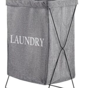 CANASTO DE ROPA 55 X 36 X 26 CM IMPERMEABLE BASE DE METAL