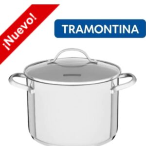 OLLA ACERO INOXIDABLE C/ASA 24 CM TRIPLE FONDO 6,1 LTS UNA TRAMONTINA
