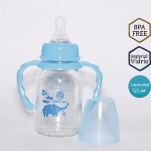 MAMADERA 125 ML VIDRIO CON ASA (x12)