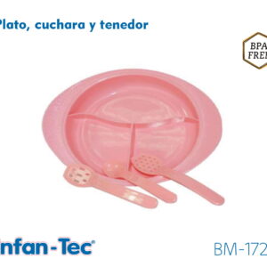 PLATO, CUCHARA Y TENEDOR (x12)
