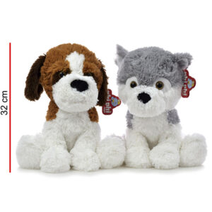 Peluche San Bernardo Y Siberiano 32 Cm