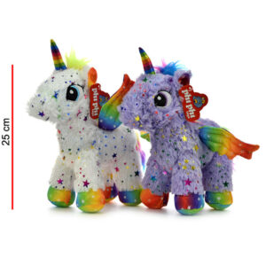 Peluche Unicornio Parado 25 Cm C/Estrellitas