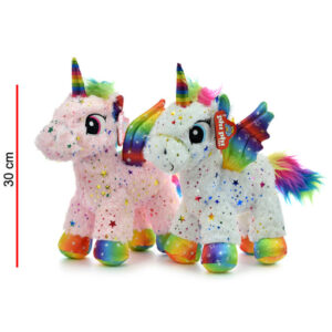 Peluche Unicornio Parado 30 Cm C/Estrellitas