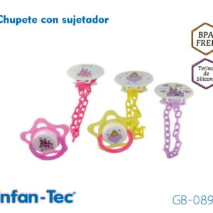 CHUPETE SILICONA CON SUJETADOR (x12)