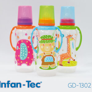 MAMADERA TETINA SILICONA 300 ML C/ASA ANIMADA (x12)
