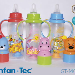 MAMADERA DE 250 ML CON TAPA ANIMADA (x12)