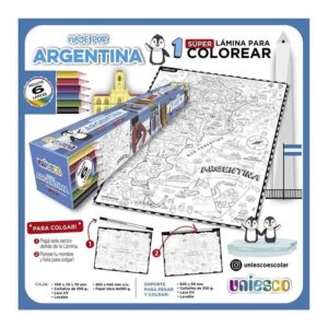 GT5504V - Viaje Por Argentina 2 Super Laminas Para Colorear Y Colgar