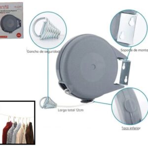 TENDER DE ROPA PARA PARED EXTENSIBLE 12M