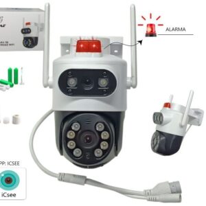 CAMARA IP DOBLE CON ALARMA ICSEE