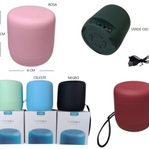 PARLANTE BLUETOOTH PORTATIL TAMBOR 7CM ALTURA BT