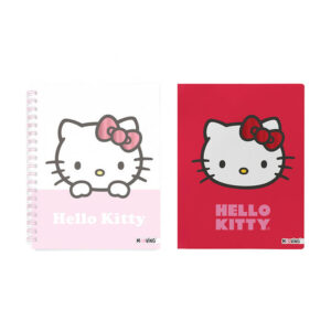 MV1205165 - Cuaderno 16X21 Espiral Tapa Dura 80Hjs. Hello Kitty