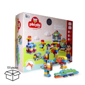 151PCS-SOFT BLOCKS WITH DECORATION STICKERS