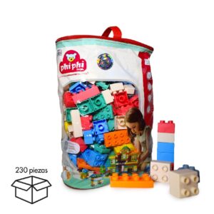 230PCS-SOFT BLOCKS WITH DECORATION STICKERS