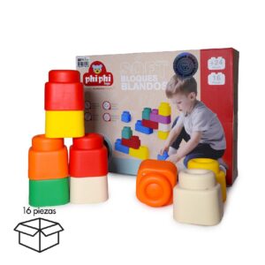 16PCS SOFT BUILDING BLOCKS