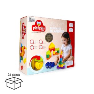 24PCS SOFT BUILDING BLOCKS
