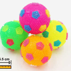 PELOTA CON CHIFLE Y LUZ 6.5CM