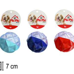 PELOTA CHIFLE Y LUZ 7CM