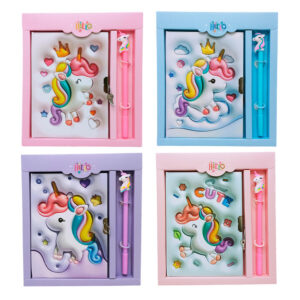 PK2411278 - Diario Unicornio Con Birome 48 Hjs.13x18 Cm