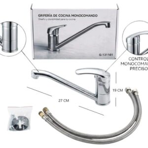 CANILLA MONOCOMANDO PICO LARGO COCINA