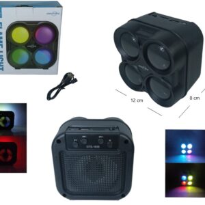 PARLANTE 3" BLUETOOTH C/LUZ FM/MP