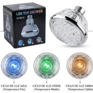 CABEZAL DE DUCHA CON LUZ