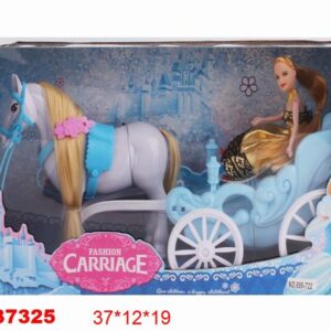 CARROZA CELESTE CON MUÑECA
