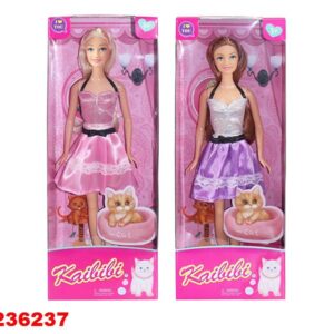 MUÑECA ARTICULADA CON GATITO