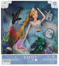 MUÑECA SIRENA CON DELFIN Y ACCESORIOS