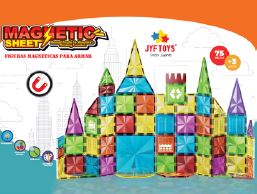MAGNETIC SHEET - 75 PIEZAS (50CM X 38CM X 7CM)