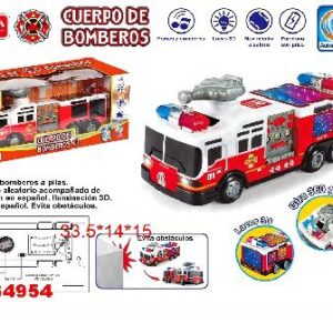 CAMION BOMBERO CON LUZ Y SONIDO