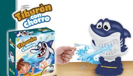 JUEGO DEL TIBURÓN CON CHORRO (26,5CM X 7,8CM X 26,5CM)