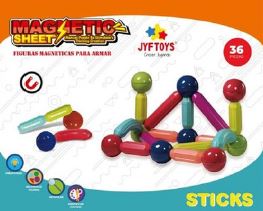 MAGNETIC STICKS - 36 PIEZAS (22CM X 18CM X 6,5CM)