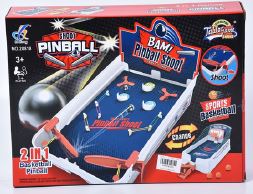 2 EN 1 JUEGO DE PINBALL Y BASKET (32CM X 21CM X 6CM)