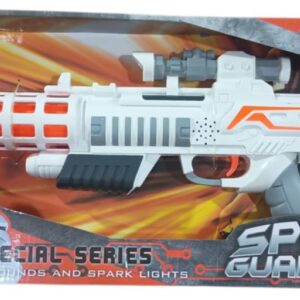 PISTOLA ESPACIAL GDE C/LUZ Y SON. (47,5CM X 5,5CM X 24CM)