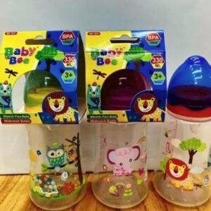 MAMADERA BOCA ANCHA  330 ML./ TETINA DE SILICONA (x12)