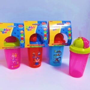 VASO DE 330 ML.CON TAPA REBATIBLE (x12)
