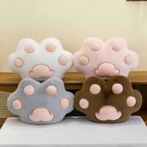 Almohada pata de gato felpa 45cm