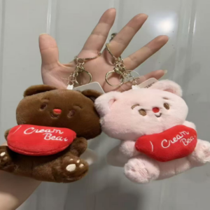 Llavero peluche oso con corazón