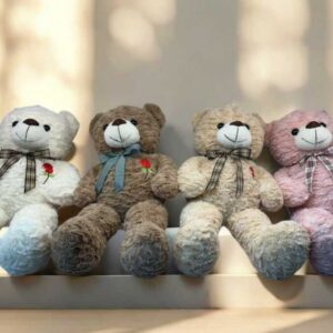Oso con cinta de rosas 55cm