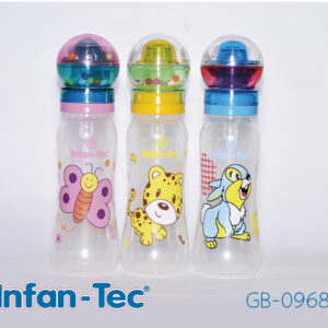 MAMADERA TET SILICONA 275 ML ANIMADA C/TAPA MARACA (x12)