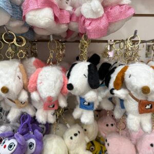 Llavero peluches snoopy con cartera