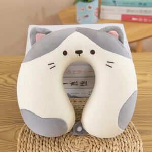 Almohada gato gris