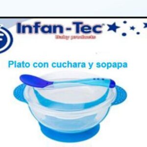 PLATO CON CUCHARA Y SOPAPA (x12)